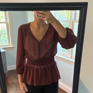 Banana Republic peplum blouse